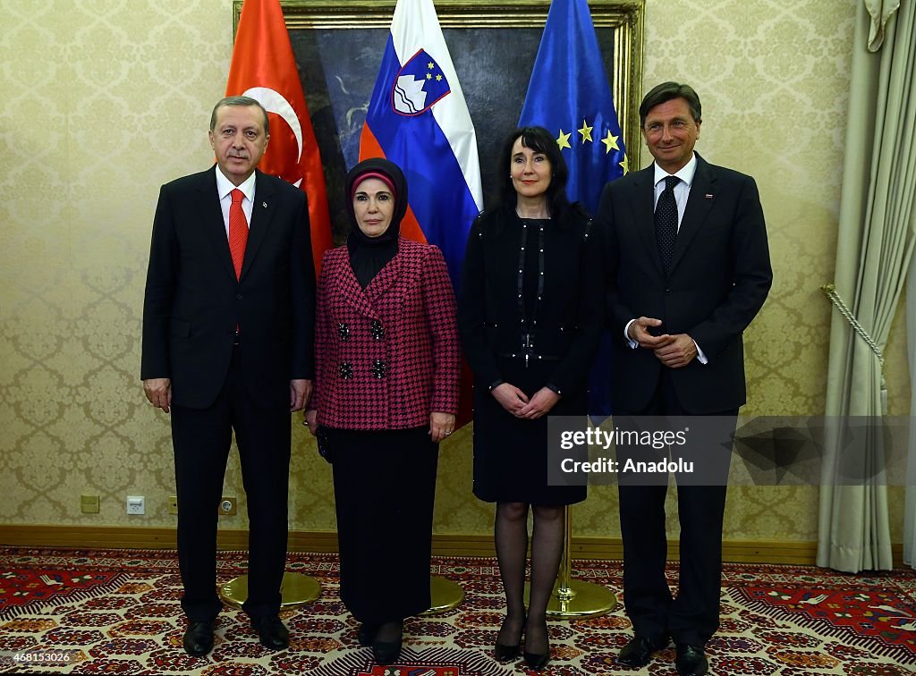 Turkish president Erdogan in Slovenia