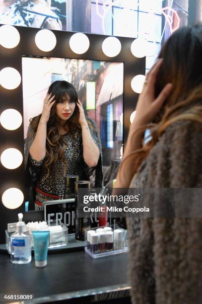 Jackie Cruz attends the Mercedes-Benz Star Lounge during Mercedes-Benz Fashion Week Fall 2014 at Lincoln Center on February 9, 2014 in New York City.