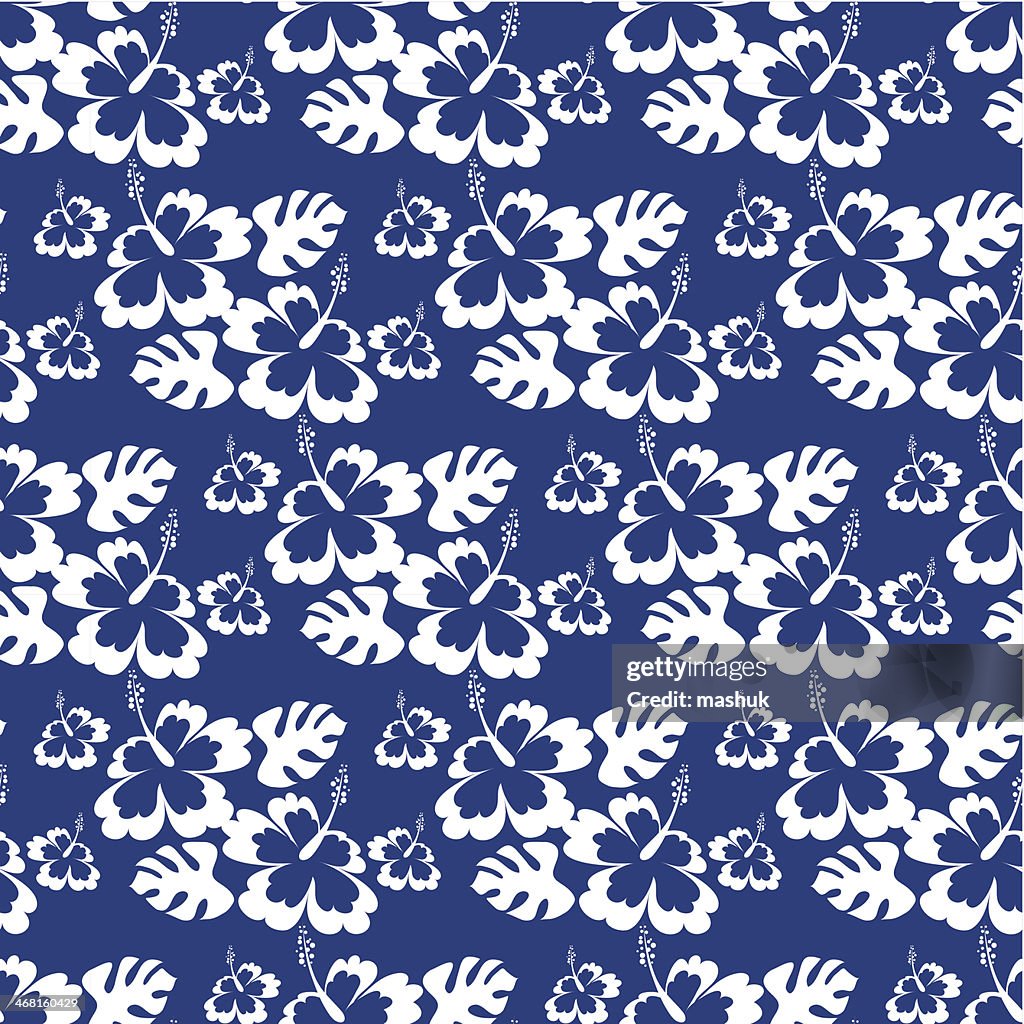 Hawaiian seamless pattern