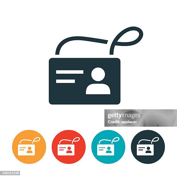 illustrations, cliparts, dessins animés et icônes de badge emblématique une pièce d'identité - lanière objet manufacturé