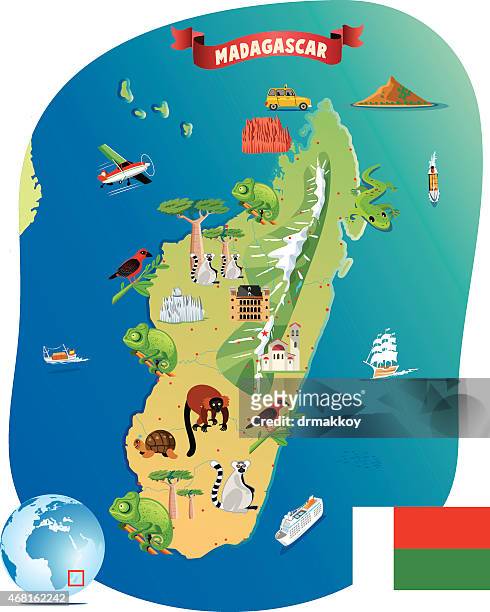 ilustraciones, imágenes clip art, dibujos animados e iconos de stock de dibujo mapa de madagascar - madagáscar