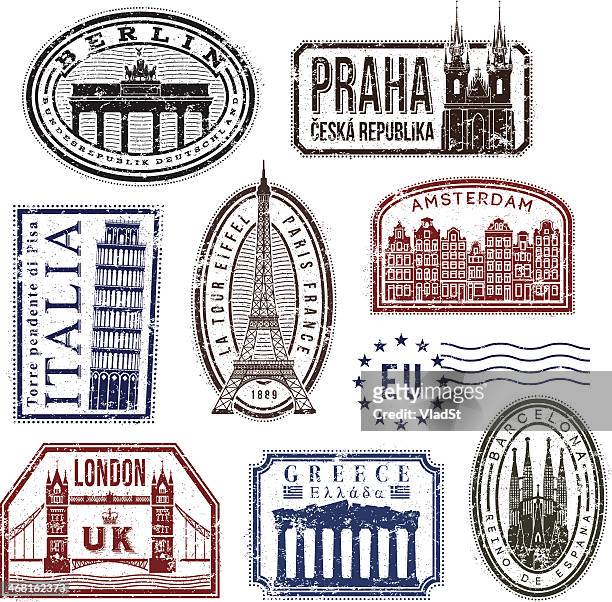europe travel rubber stamps - basilica 幅插畫檔、美工圖案、卡通及圖標