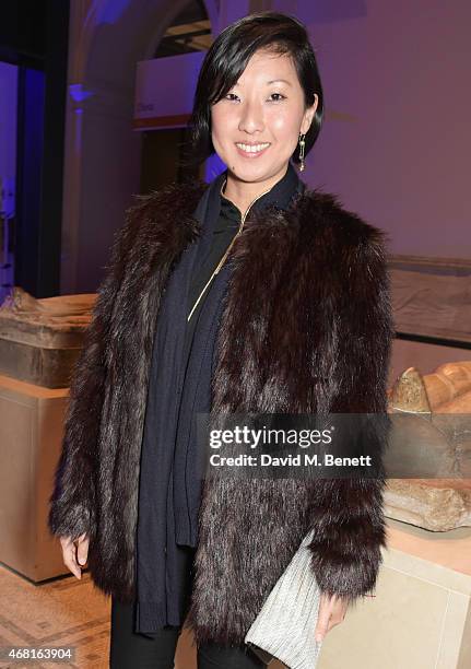 Beatrix Ong attends the Samsung BlueHouse private view of the 'Alexander McQueen: Savage Beauty' exhibition at the Victoria & Albert Museum on March...