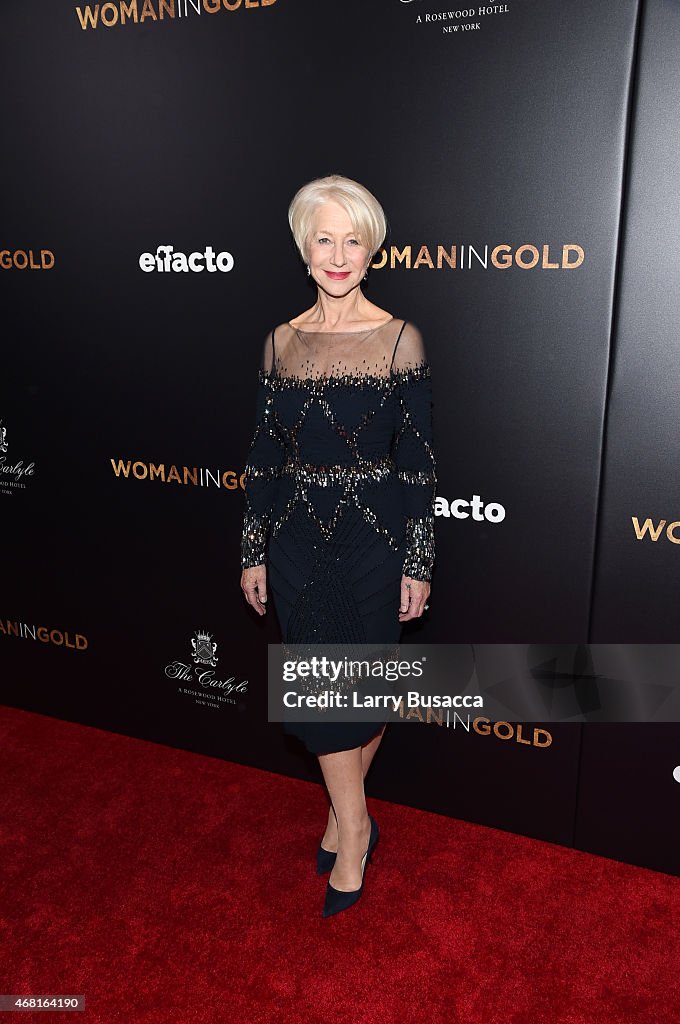 "Woman In Gold" New York Premiere - Arrivals