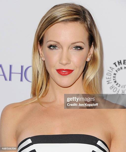 Actress Katie Cassidy arrives at The Paley Center For Media's 32nd Annual PALEYFEST LA - "Arrow" And "The Flash" at Dolby Theatre on March 14, 2015...