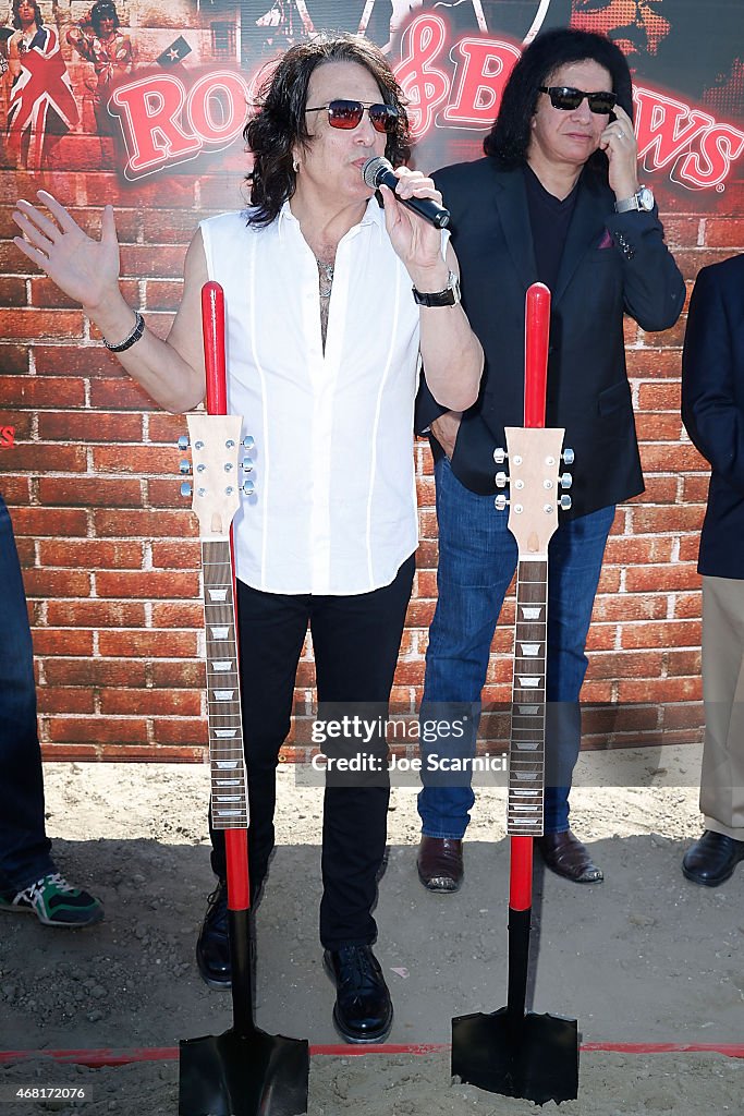 KISS Front Men Paul Stanley And Gene Simmons Host Rock & Brews New Buena Park Location Groundbreaking