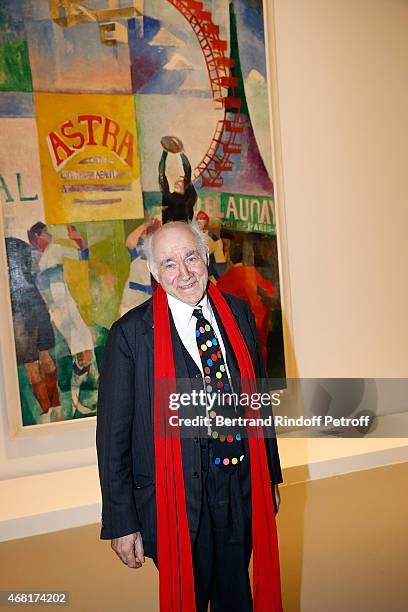 Pierre Rosenberg attends 'Les Clefs d'Une Passion' Exhibition Preview at Fondation Louis Vuitton on March 29, 2015 in Paris, France.