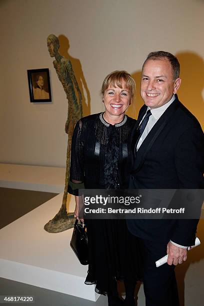 Michael Burke and his wife Brigitte attend 'Les Clefs d'Une Passion' Exhibition Preview Diner at Fondation Louis Vuitton on March 29, 2015 in Paris,...