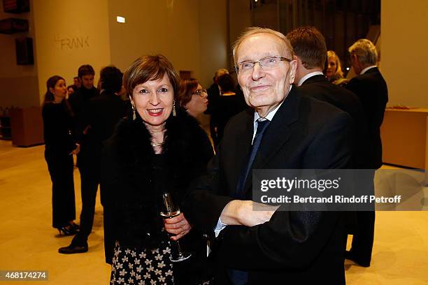 Beatrice Parent and Jean-Pierre Page attend 'Les Clefs d'Une Passion' Exhibition Preview at Fondation Louis Vuitton on March 29, 2015 in Paris,...