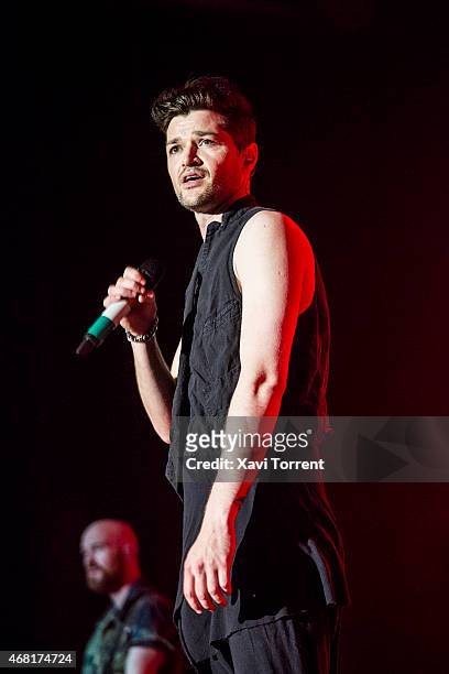Danny O'Donoghue of The Script performs in concert at Sant Jordi Club on March 30, 2015 in Barcelona, Spain.