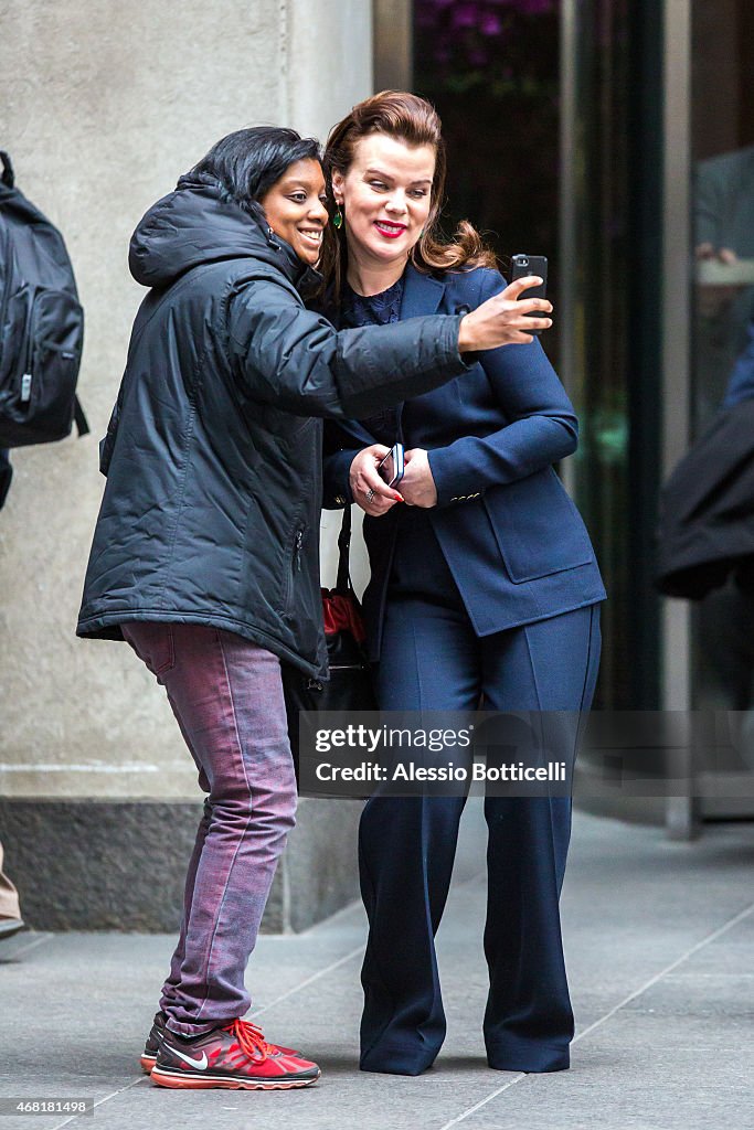 Celebrity Sightings In New York City - March 30, 2015