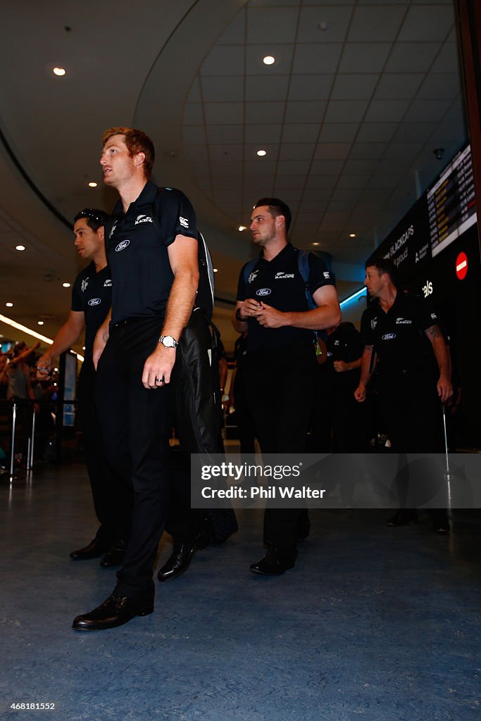 New Zealand Cricket World Cup Squad Arrives In Auckland