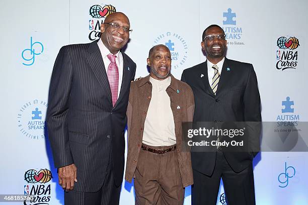 Former NBA players Bob Lanier, Tiny Archibald and Albert King attend the Autism Speaks Tip-off For A Cure 2015 on March 30, 2015 in New York City.