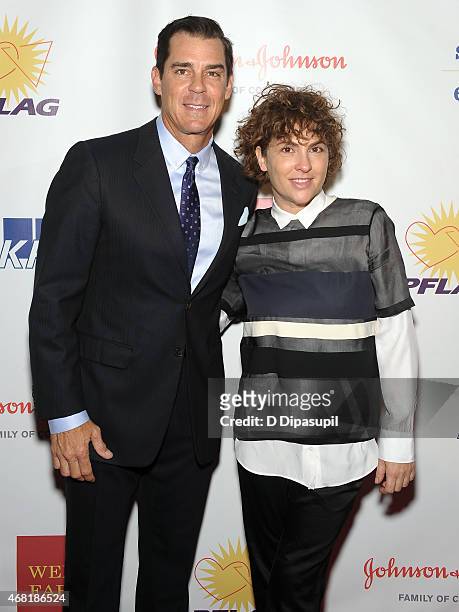 Ambassador for Inclusion Billy Bean and producer Jill Soloway attend the 7th Annual PFLAG National Straight For Equality Awards Gala at The New York...