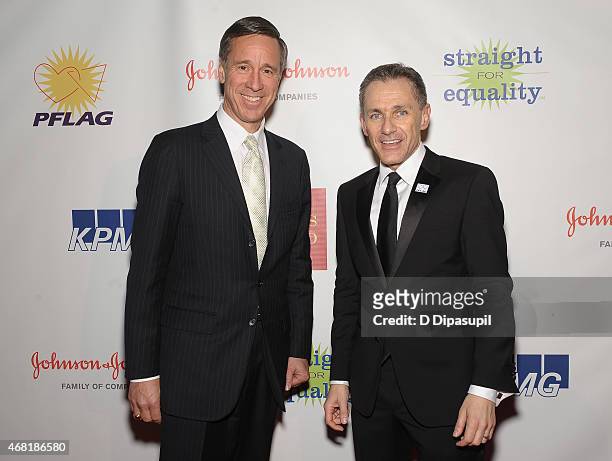 President and CEO of Marriott International Arne Sorenson and PFLAG National Executive Director Jody M. Huckaby attend the 7th Annual PFLAG National...