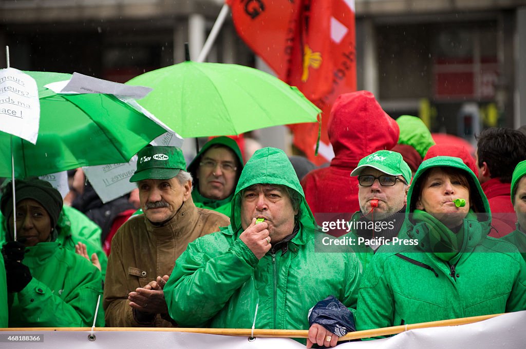 Thousands took part in anti austerity demonstration...