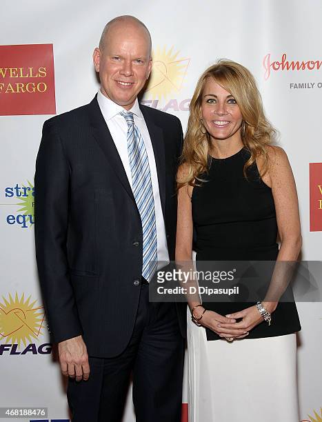 James White and Patsy Doerr attend the 7th Annual PFLAG National Straight For Equality Awards Gala at The New York Marriott Marquis on March 30, 2015...