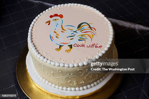 80th birthday tribute to Jacques Pepin included 80 cakes. Julia Child Foundation for Gastronomy and the Culinary Arts cake photographed in...