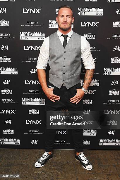 Matt Cooper arrives at the Men's Health MAN Gala event at Simmer on the Bay on March 31, 2015 in Sydney, Australia.