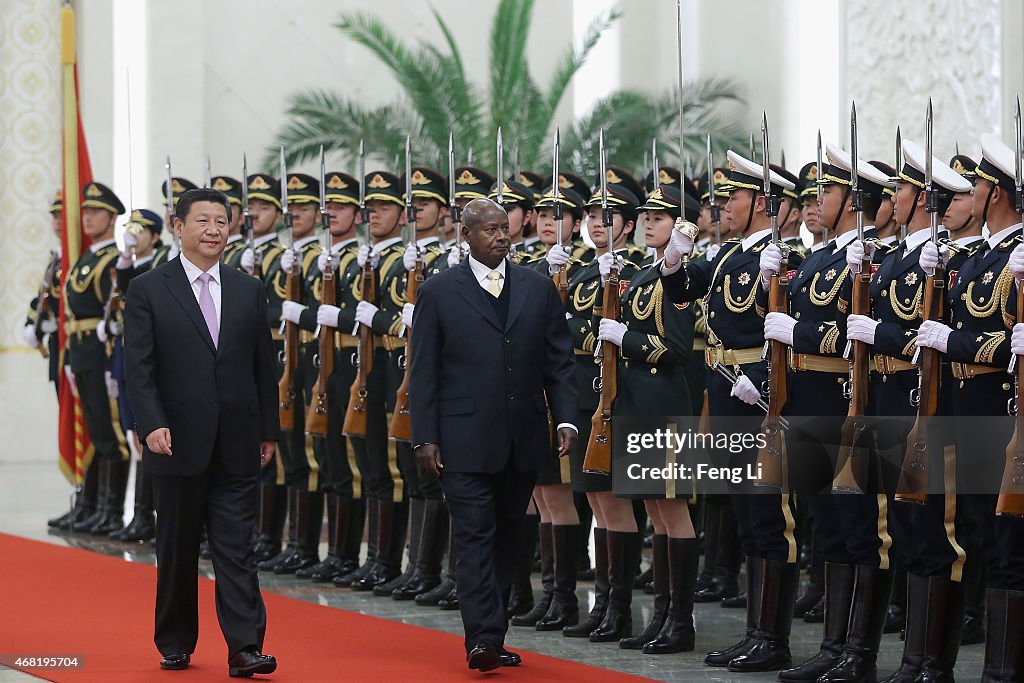 President Xi Jinping Meets Visiting Uganda's President Yoweri Kaguta Museveni