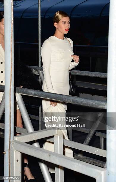 Model Ireland Baldwin is seen at the Chanel yacht party at Chelsea Pier on March 30, 2015 in New York City.