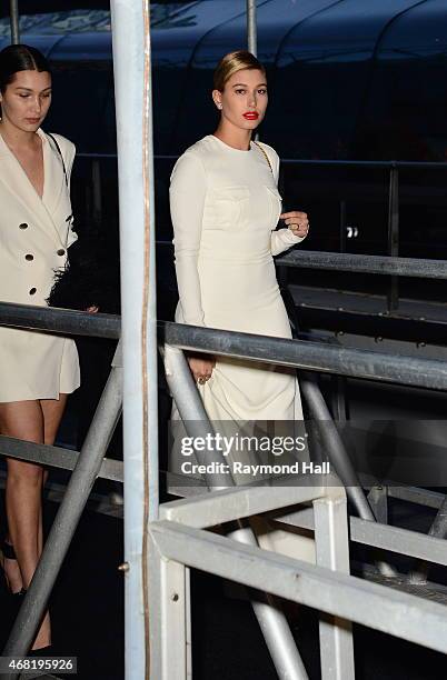 Model Ireland Baldwin is seen at the Chanel yacht party at Chelsea Pier on March 30, 2015 in New York City.