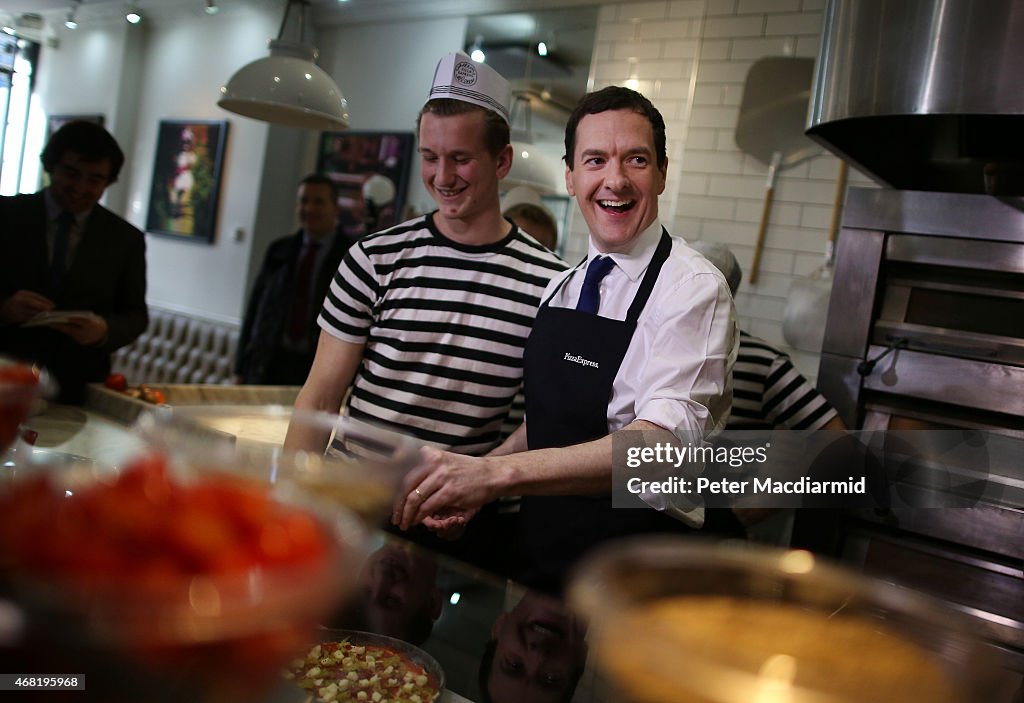 Conservative George Osborne Campaigns In Hove