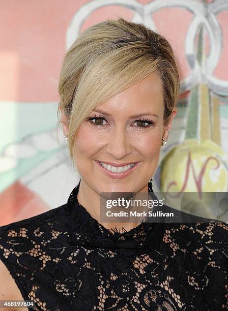 Television personality Melissa Doyle attends the Audi Hamilton Island Race Week launch at North Bondi Fish on March 31, 2015 in Sydney, Australia.