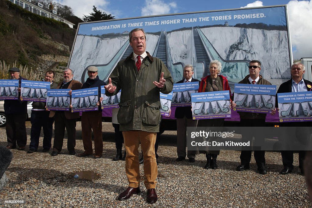 Nigel Farage Campaigning In Dover