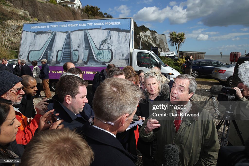 Nigel Farage Campaigning In Dover