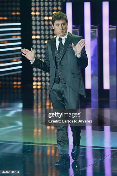 Spanish actor Manel Fuentes attends the 28th Goya Cinema Awards 2014 ceremony at Centro de Congresos Principe Felipe on February 9, 2014 in Madrid,...