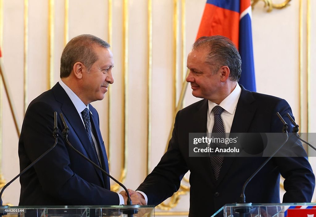 Turkish President Recep Tayyip Erdogan visits Slovakia