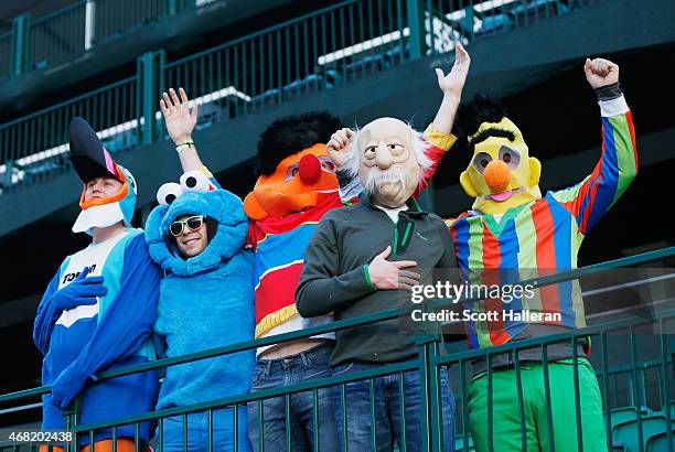 Group of fans gathers around the par-three 16th hole during the third round of the Waste Management Phoenix Open at TPC Scottsdale on January 31,...