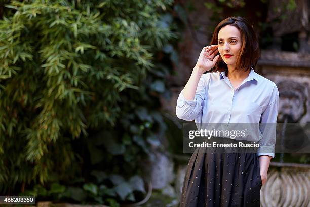 Ambra Angiolini attends the 'La Scelta' photocall at Via Delle Quattro Fontane on March 31, 2015 in Rome, Italy.