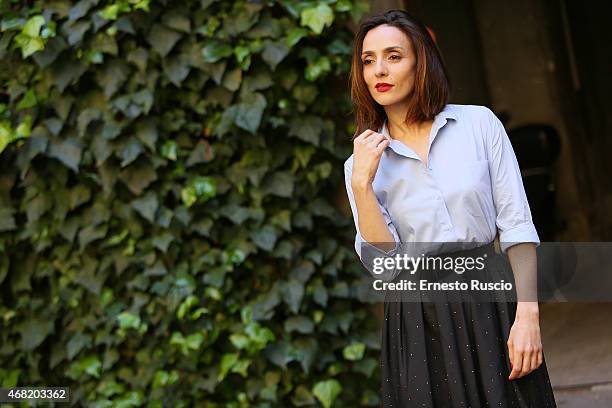 Ambra Angiolini attends the 'La Scelta' photocall at Via Delle Quattro Fontane on March 31, 2015 in Rome, Italy.