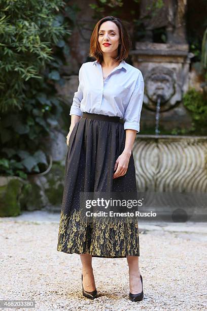 Ambra Angiolini attends the 'La Scelta' photocall at Via Delle Quattro Fontane on March 31, 2015 in Rome, Italy.