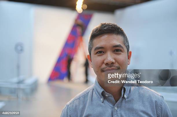 Designer Thakoon Panichgul attends the Thakoon show during Mercedes-Benz Fashion Week Fall 2014 at 545 West 22nd Street on February 9, 2014 in the...