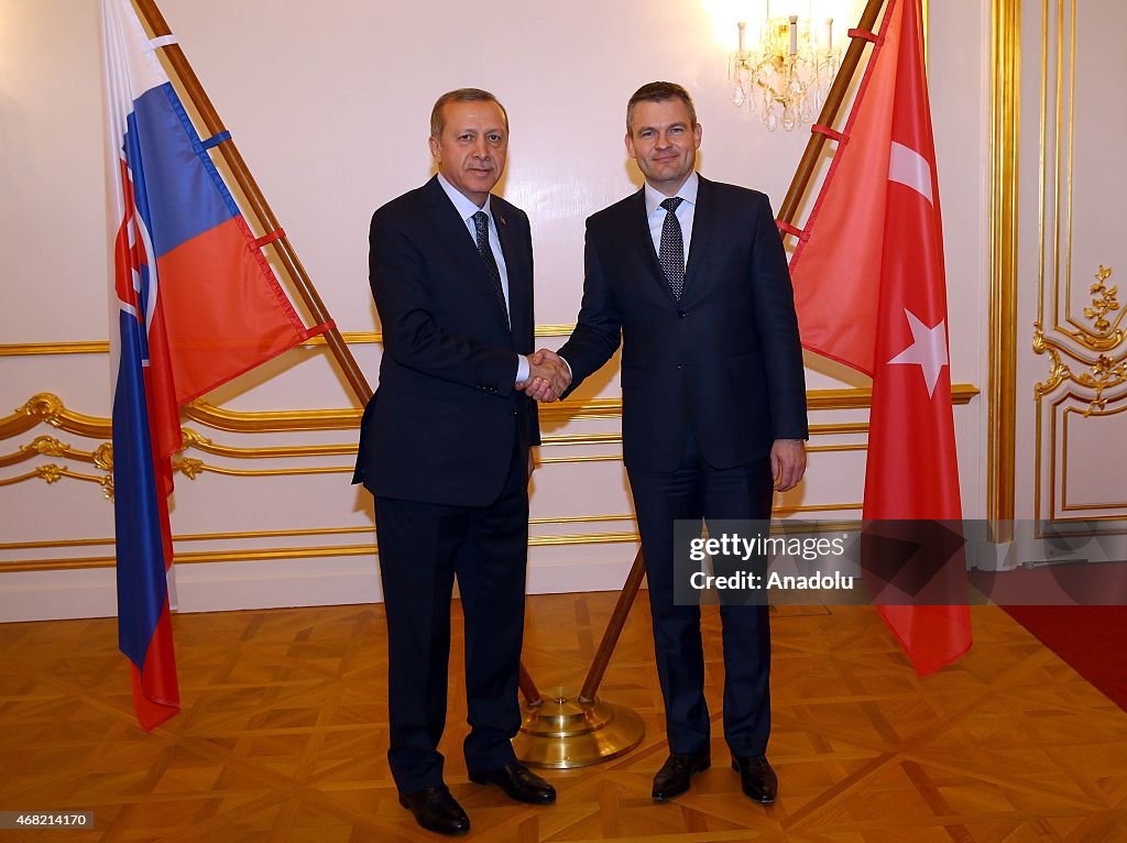 Turkish President Recep Tayyip Erdogan visits Slovakia