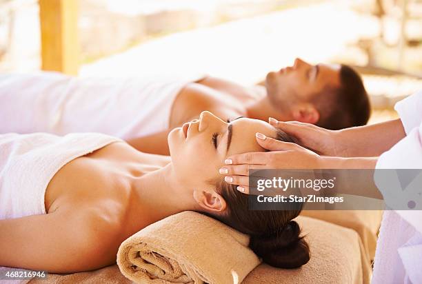 best head massage - spa day stock pictures, royalty-free photos & images