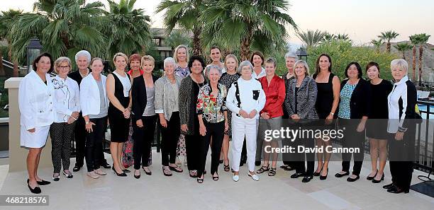 The attending past champions Amy Alcott, Judy Rankin, Kathy Whitworth, Stacy Lewis, Annika Sorenstam, Donna Caponi-Byrnes, Karrie Webb, Patty...