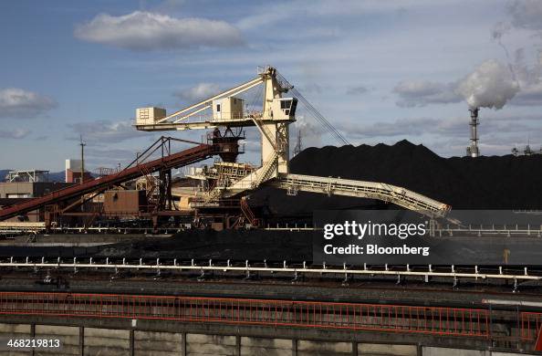 Coal Loading Machine A coal loading machine operates on a coal stockpile site at the... News ...
