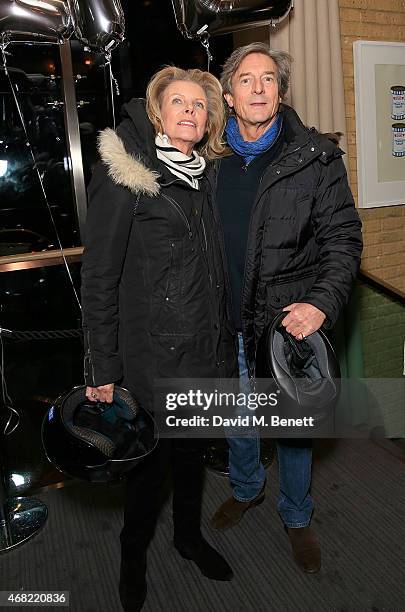 Nigel Havers and Georgiana Bronfman attend as Spectator Life magazine celebrates its third birthday at the Belgraves Hotel on March 31, 2015 in...