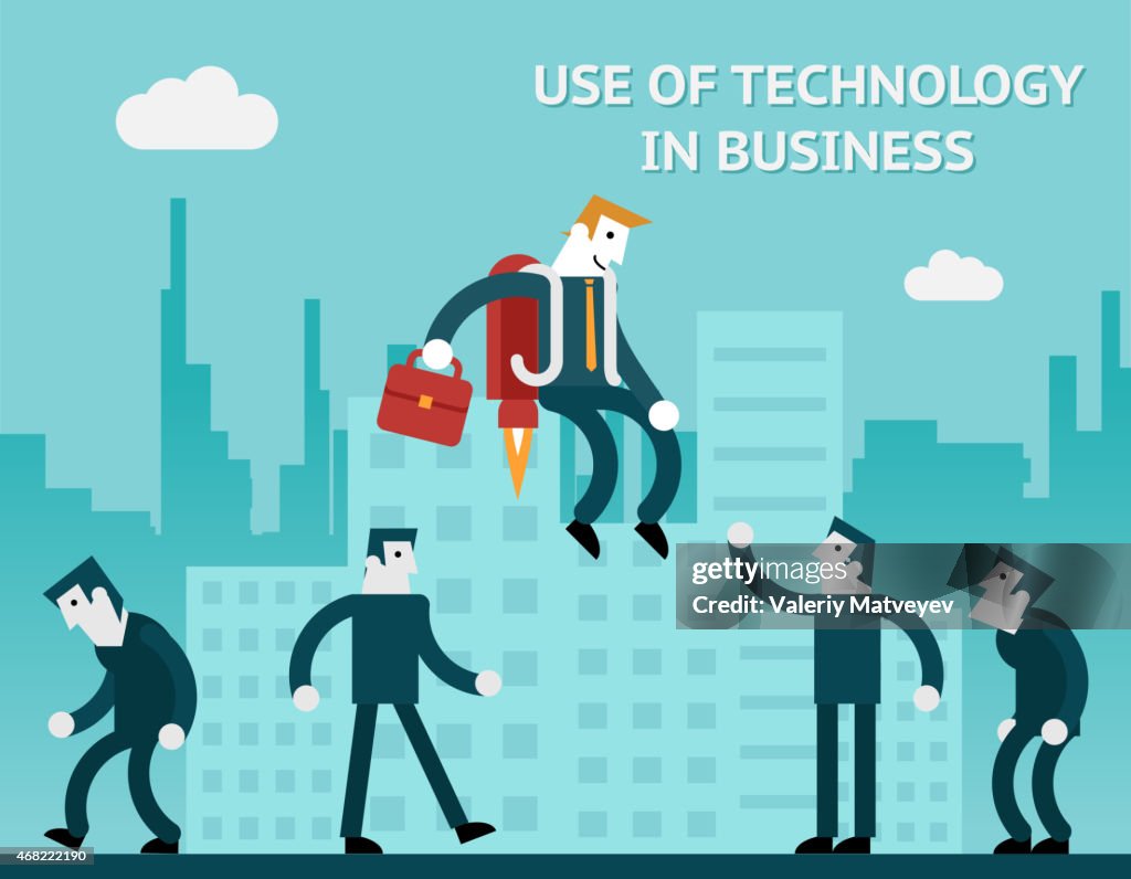 Technology System Use Use Of Technology In Business High-Res Vector Graphic - Getty Images