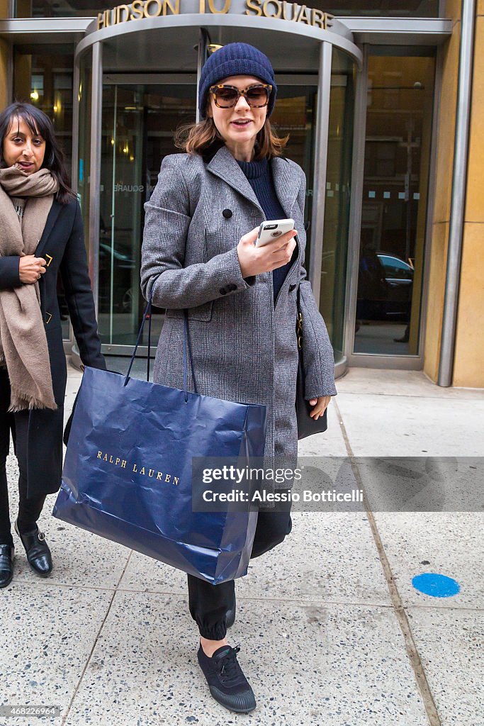 Celebrity Sightings In New York City - March 31, 2015