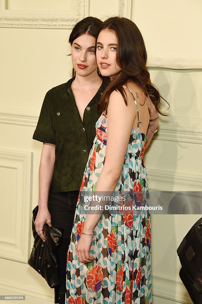 Rainey Qualley and Margaret Qualley attend the CHANEL Paris-Salzburg