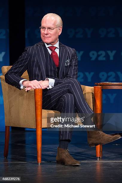 Personality Tim Gunn attends 92nd Street Y Presents: An Evening With Tim Gunn And Fern Mallis at 92nd Street Y on March 31, 2015 in New York City.