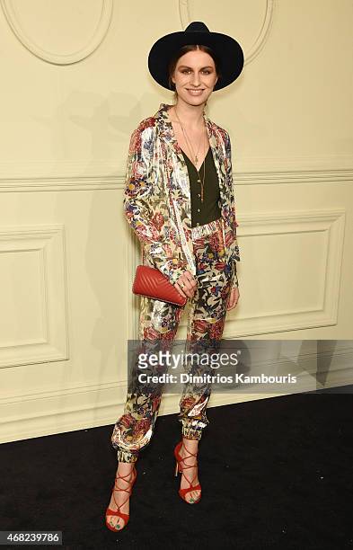 Tali Lennox attends the CHANEL Paris-Salzburg 2014/15 Metiers d'Art Collection at Park Avenue Armory on March 31, 2015 in New York City.