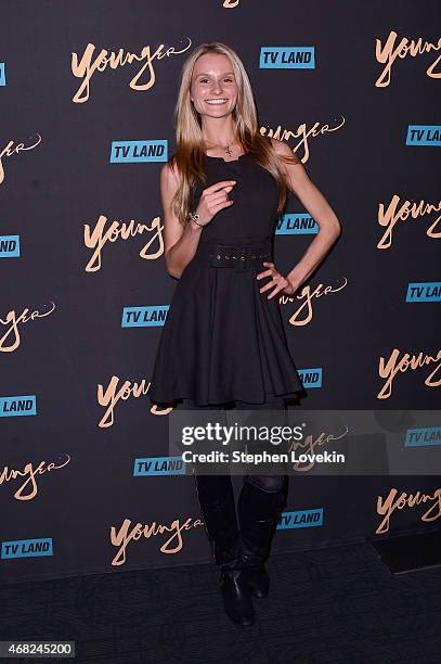 Elena Kurnosova attends the premiere of TV Land's "Younger" at Landmark Sunshine Cinema on March 31, 2015 in New York City.