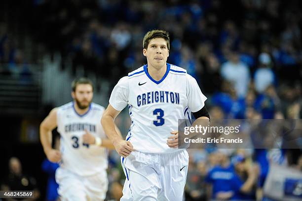 Doug McDermott of the Creighton Bluejays during their game against the St. John's Red Storm at CenturyLink Center on January 28, 2014 in Omaha,...