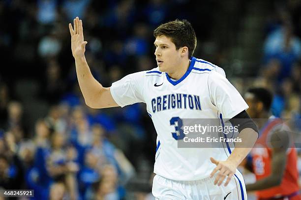 Doug McDermott of the Creighton Bluejays during their game against the St. John's Red Storm at CenturyLink Center on January 28, 2014 in Omaha,...